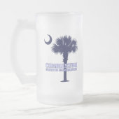 SC Palmetto & Crescent (Charleston) Mattglas Bierglas (Links)