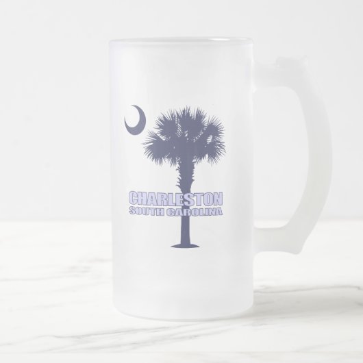 SC Palmetto & Crescent (Charleston) Mattglas Bierglas (Rechts)