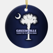 SC Palmetto & Crescent (Greenville) Keramikornament (Vorne)