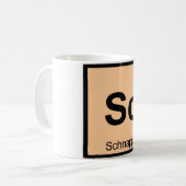 Sc - Schnapps Chemistry Periodic Table Symbol Kaffeetasse (Vorderseite Links)