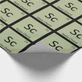 Sc - Schweizerisches Symbol für pflanzliche Chemie Geschenkpapier (Ecke)