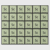 Sc - Schweizerisches Symbol für pflanzliche Chemie Geschenkpapier (Flach)