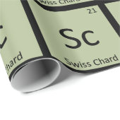 Sc - Schweizerisches Symbol für pflanzliche Chemie Geschenkpapier (Rolleneckpunkt)
