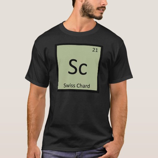 Sc - Schweizerisches Symbol für pflanzliche Chemie T-Shirt (Vorderseite)