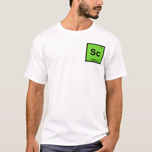 Sc - Science Chemistry Periodic Table Symbol T-Shirt (Vorderseite)