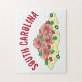 SC South Carolina Low Country Shrimp and Grits Puzzle (Vertikal)