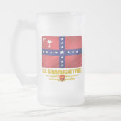 SC Souveränitätsflagge Mattglas Bierglas (Links)