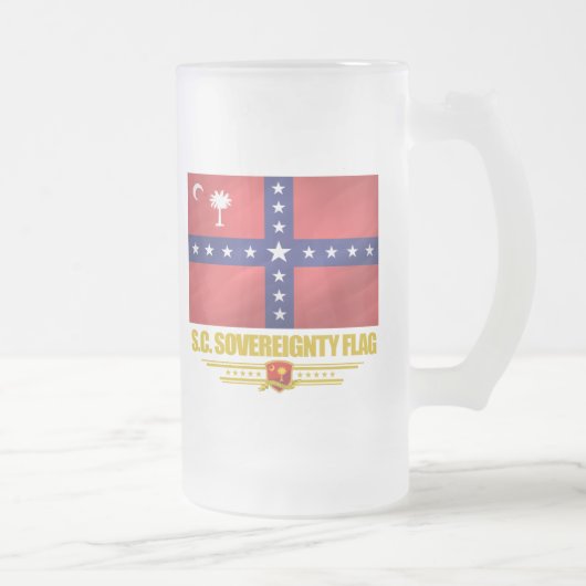 SC Souveränitätsflagge Mattglas Bierglas (Rechts)