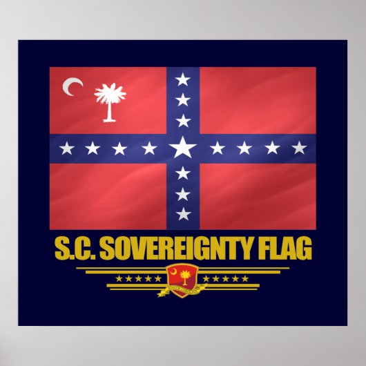 SC Souveränitätsflagge Poster (Vorne)