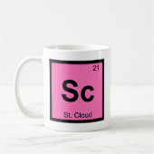Sc - St. Cloud Minnesota Chemistry Periodic Table Kaffeetasse (Links)