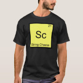 Sc - String Cheese Funny Chemistry Element Symbol T-Shirt (Vorderseite)