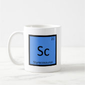 Sc - Styracosaurus Dinosaur Periodic Table Symbol Kaffeetasse (Links)