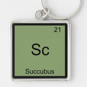 Sc - Succubus Funny Chemistry Element Symbol T-Shi Schlüsselanhänger