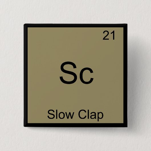 Sc - Symbol-T-Shirt für ein langatmiges Clap Funny Button (Vorderseite)