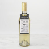 Sc-Visitenkarte-Wein Flaschenanhänger (Auf Flasche)