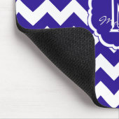 SC Zickzack Maus Pad Blue und White Light Mousepad (Ecke)
