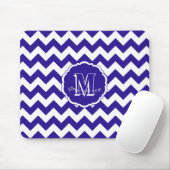 SC Zickzack Maus Pad Blue und White Light Mousepad (Mit Mouse)