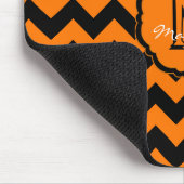 SC Zickzack Maus Pad Orange und Black Mousepad (Ecke)