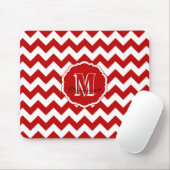 SC Zickzack Maus Pad Red und White Mousepad (Mit Mouse)