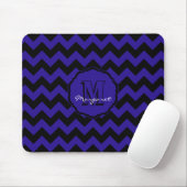 SC Zickzack Mouse Pad Blue und Black Mousepad (Mit Mouse)