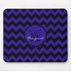 SC Zickzack Mouse Pad Blue und Black Mousepad