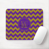 SC Zickzack Mouse Pad Lila und Gold Mousepad (Mit Mouse)