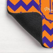 SC Zickzack Mouse Pad-Orange und Blau Mousepad (Ecke)