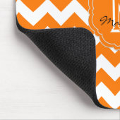 SC Zickzack Mouse Pad Orange und White Mousepad (Ecke)