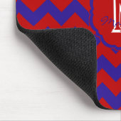 SC Zickzack Mouse Pad Red und Blue Mousepad (Ecke)