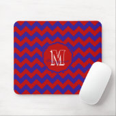 SC Zickzack Mouse Pad Red und Blue Mousepad (Mit Mouse)