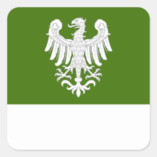 SCA Adlersruhe Populace-Abzeichen Quadratischer Aufkleber