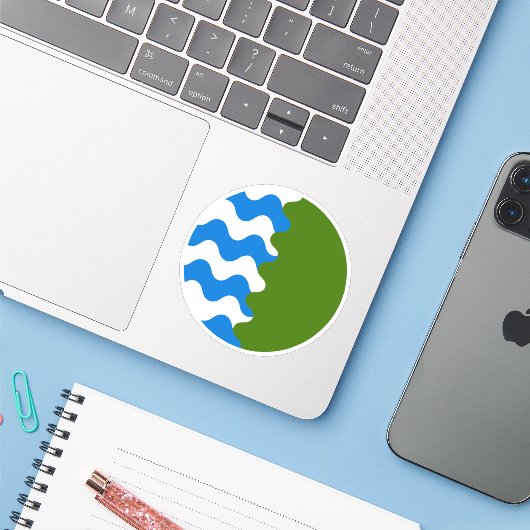 SCA Aquaterra Vinyl Sticker (Laptop mit iPhone)