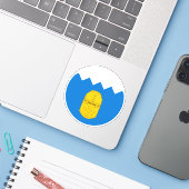 SCA Bronzelm Vinyl Sticker (Laptop mit iPhone)