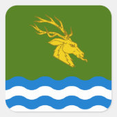 SCA Buckston-on-Eno Populace-Abzeichen Quadratischer Aufkleber (Vorderseite)