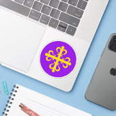 SCA Calontir Ensign Vinyl Sticker (Laptop mit iPhone)