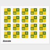 SCA Castle North Populace Abzeichen Quadratischer Aufkleber (Blatt)