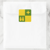 SCA Castle North Populace Abzeichen Quadratischer Aufkleber (Tasche)