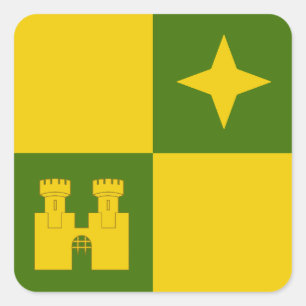 SCA Castle North Populace Abzeichen Quadratischer  Aufkleber