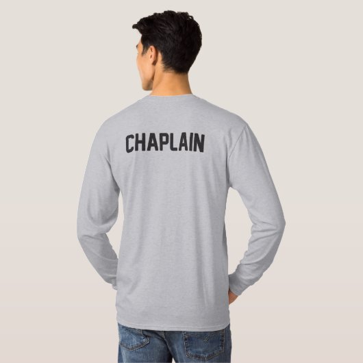 SCA Chaplain Langärmeliger T - Shirt (Schwarz voll)