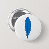 SCA Clan Blue Feather Button (Vorne & Hinten)