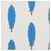 SCA Clan Blue Feather Fabric Stoff (Nahaufnahme)