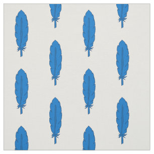 SCA Clan Blue Feather Fabric Stoff