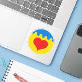 SCA Coeur du Val Vinyl Sticker (Laptop mit iPhone)