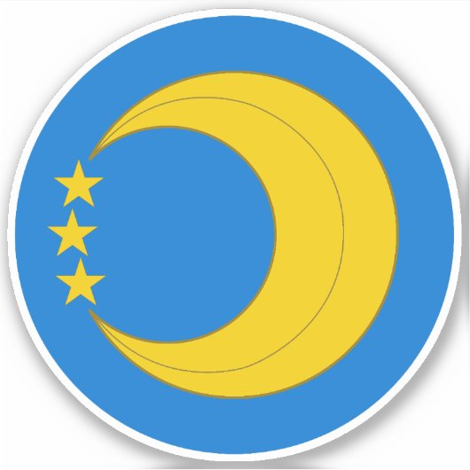 SCA Crescent Moon Vinyl Sticker (Vorderseite)