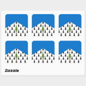 SCA Crosston Populace Abzeichen Quadratischer Aufkleber (Blatt)