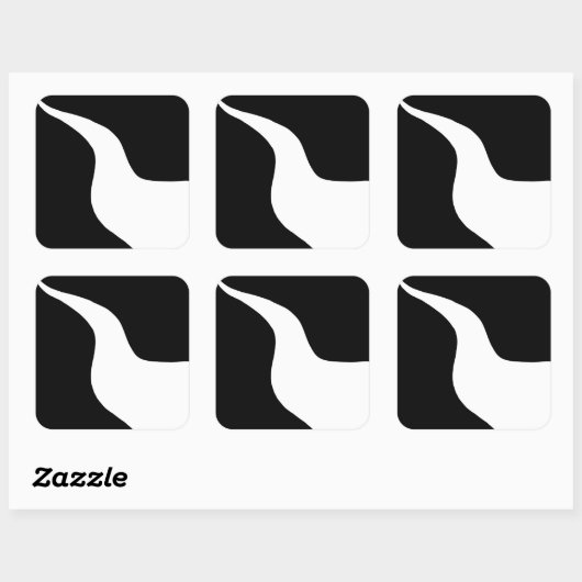 SCA Dark River Populace Abzeichen Quadratischer Aufkleber (Blatt)