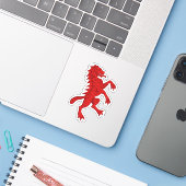 SCA Dun Carraig Custom-Cut Vinyl Sticker (Laptop mit iPhone)