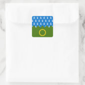 SCA Endless Hills Populace Abzeichen Quadratischer Aufkleber (Tasche)