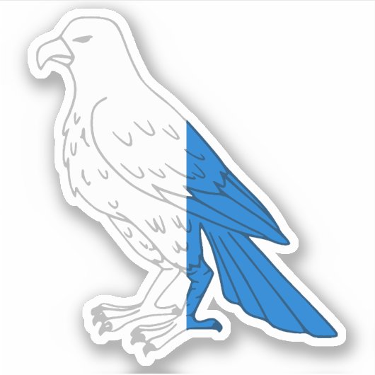 SCA Falcon Behalte kundenspezifisch geschnittene V Aufkleber (Vorderseite)