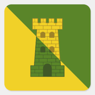 SCA Fettburg Populace Abzeichen Quadratischer Aufkleber